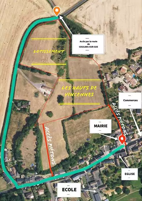 Geo-localisation-parcelles-lotissement-les-hauts-de-Vincennes_Souligné-Flacé