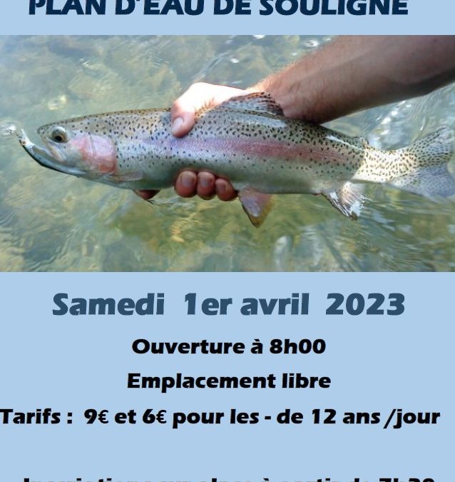 Lacher de truites samedi 1er avril 2023