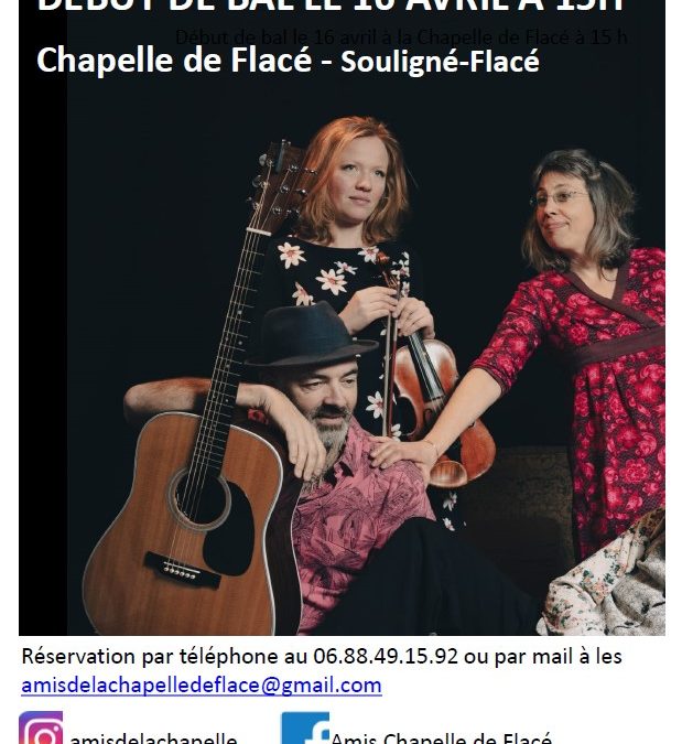 Concert à la Chapelle de Flacé  dimanche 16 avril 15h00