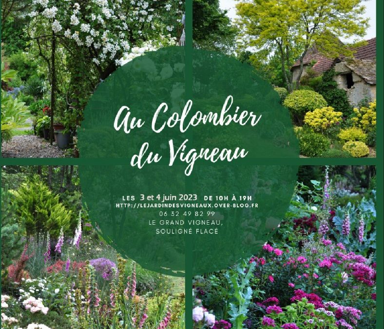 Le jardin des vigneaux à Souligné-Flacé ouvre ses portes le 3 et le 4 juin 2023.