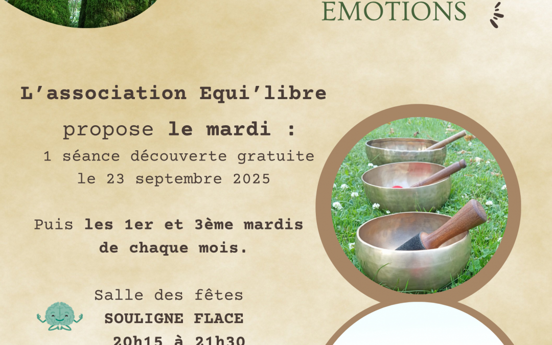 Reprise des séances de sophrologie collective le mardi 23 septembre 2025