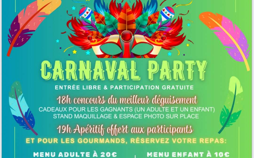 CARNAVAL PARTY 7 MARS 2026