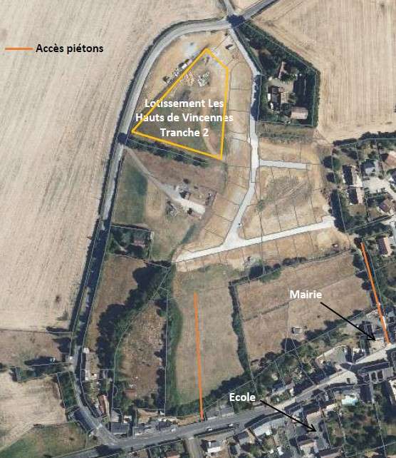 plan Geo-localisation-parcelles-lotissement-les-hauts-de-Vincennes_Souligné-Flacé